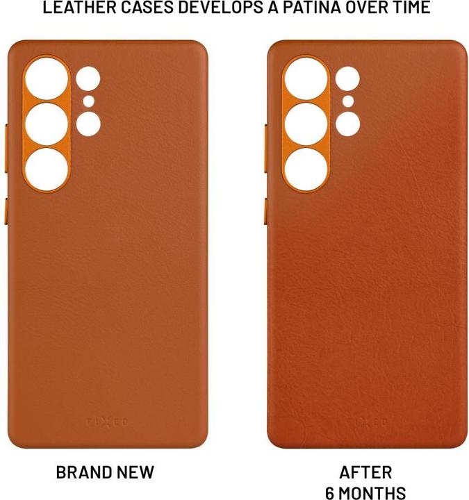 Actual product image Fixed MagLeather for Samsung Galaxy S25 Ultra, brown (Samsung Galaxy S25 Ultra)