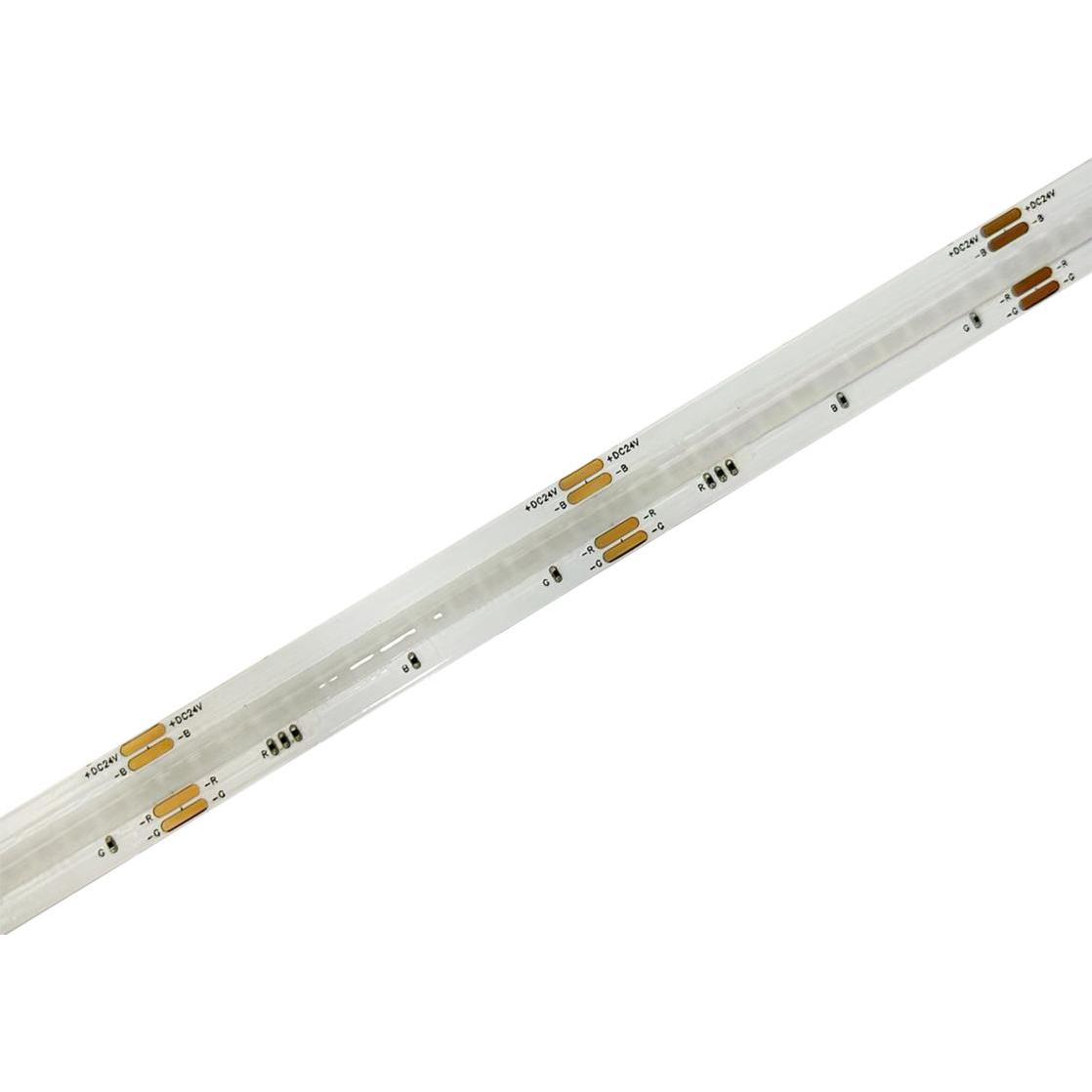 L&S, LED Streifen, LED Bänder COB RGB 15,0 / 24 V (Grün, 500 cm, Indoor)