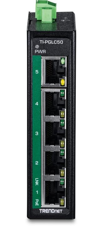 Actual product image Trendnet 5-Port Industrial Gigabit Poe+ (5 ports)