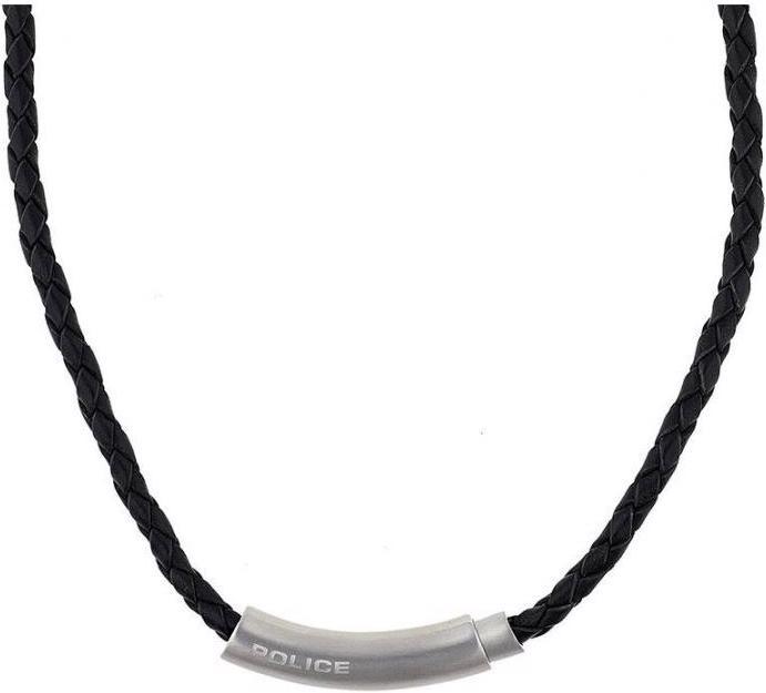 Police Halskette (Edelstahl, Leder)