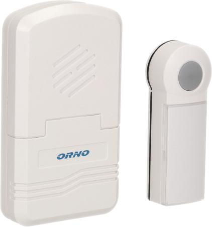 Orno DISCO DC Radio Bell Outdoor Waterproof with Volume Control and Range 80m, Battery Operated