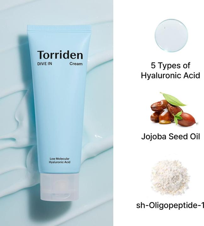 Produktbild Torriden DIVE-IN Low Molecular Hyaluronic Acid Cream (80 ml, 24h Creme)