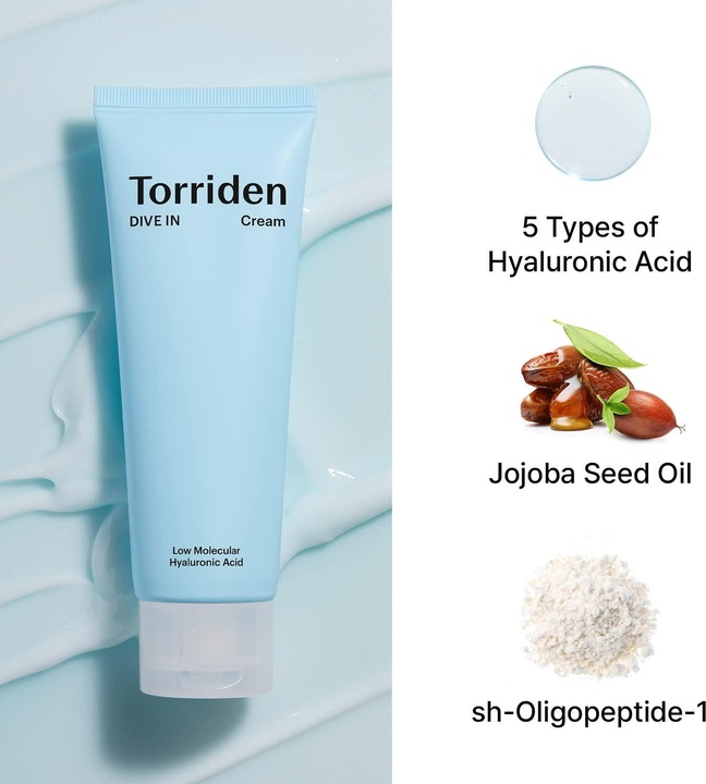 Produktbild Torriden DIVE-IN Low Molecular Hyaluronic Acid Cream (80 ml, 24h Creme)