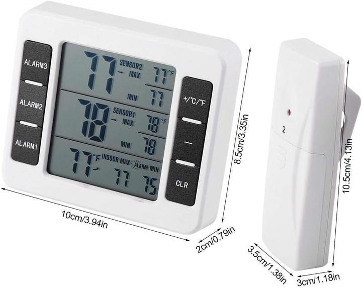 Produktbild Garsent Gefrierschrank Thermometer LCD Anzeige