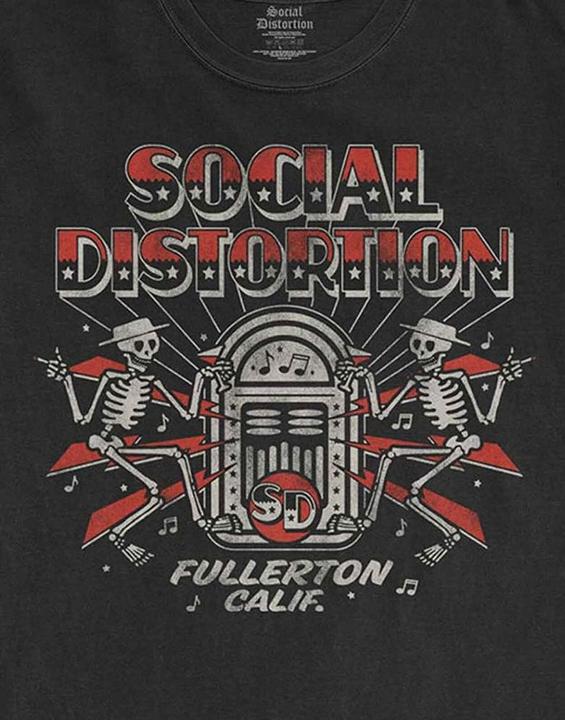 Actual product image Universal Textiles Jukebox Skelly TShirt (L)