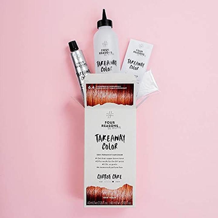 Produktbild Four Reasons Original Takeaway Color Carrot Cake 6.4 Copper Brown Demi-Permanent Haarfarbe Ammoniak- (6.4 Kupferbraun)