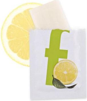 Actual product image Duni Vådserviet med Lemon 71x51 mm,1000 pcs/box