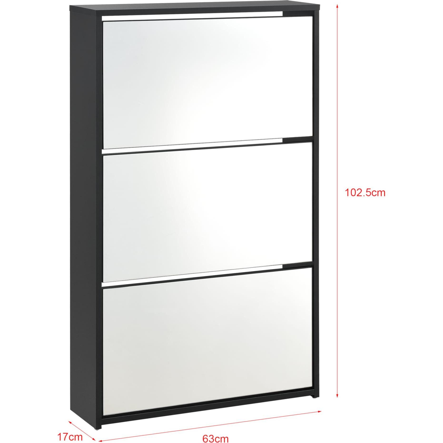 Thumbnail - En.Casa, Schuhschrank, Vogar (102.5 x 63 x 17 cm)
