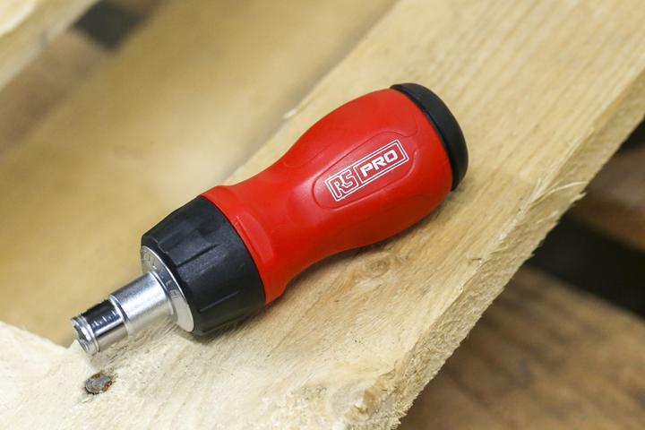 Actual product image RS PRO Slotted, Phillips, Pozidriv, Torx screwdriver bit set, 7 pieces (Cross Phillips PH, Cross Pozidriv PZ, Screw slot)