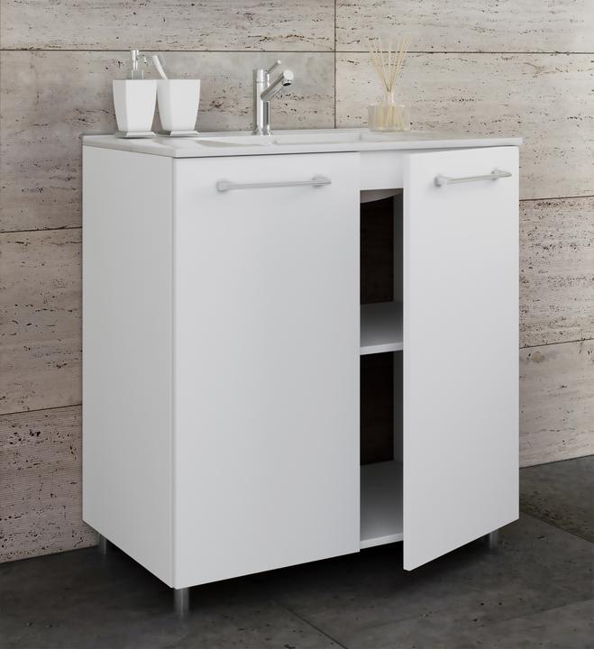 Produktbild VCM 2-tlg. Stand Waschplatz Waschtisch Badinos Drehtüren