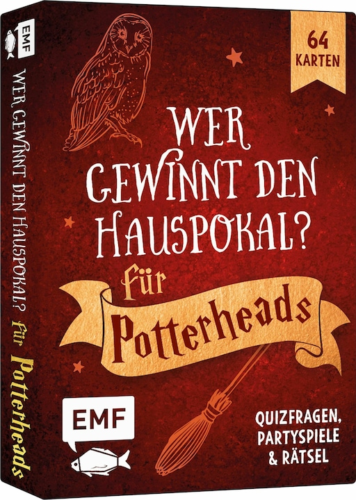Immagine prodotto Scatola di carte: Chi vincerà la House Cup? Il party game per tutti i Potterhead (Tedesco)