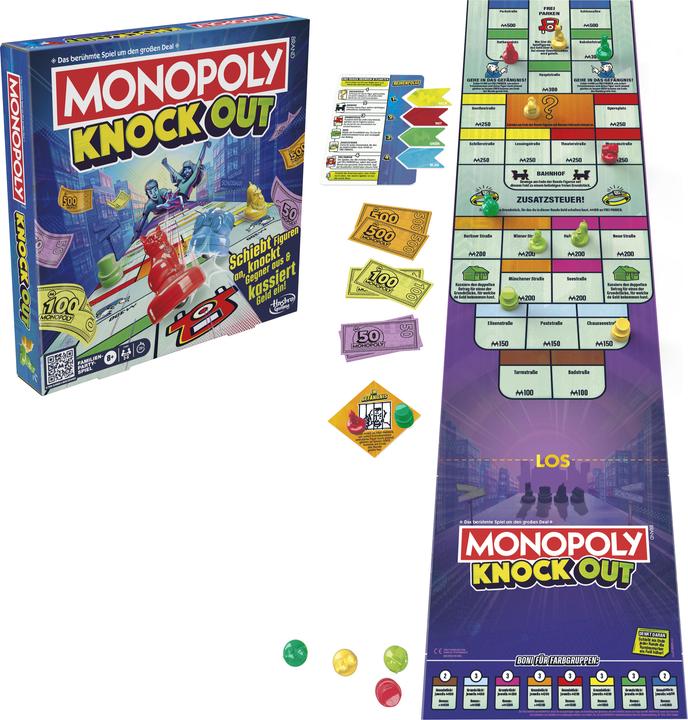 Produktbild Monopoly Knockout (Deutsch, 2 - 8 Spieler)