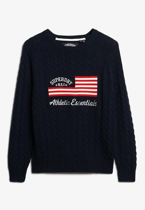 Produktbild Superdry Maglione a Coste Largo con Bandiera (XL)