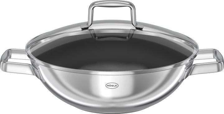 Rösle Wok (28 cm, Wok Pfanne, Edelstahl)