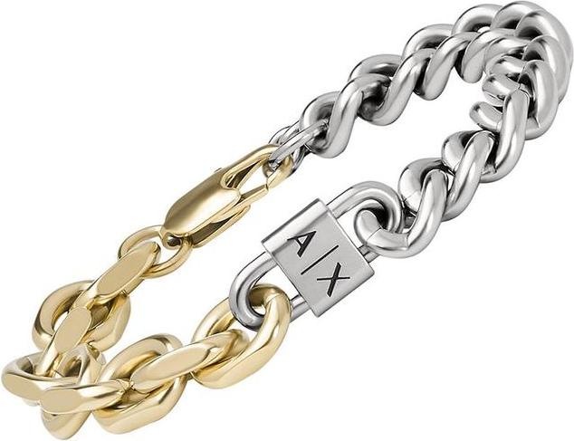 Produktbild Armani Exchange Timeless menÂ's bicolor bracelet AXG0115710 (19 cm, Edelstahl)