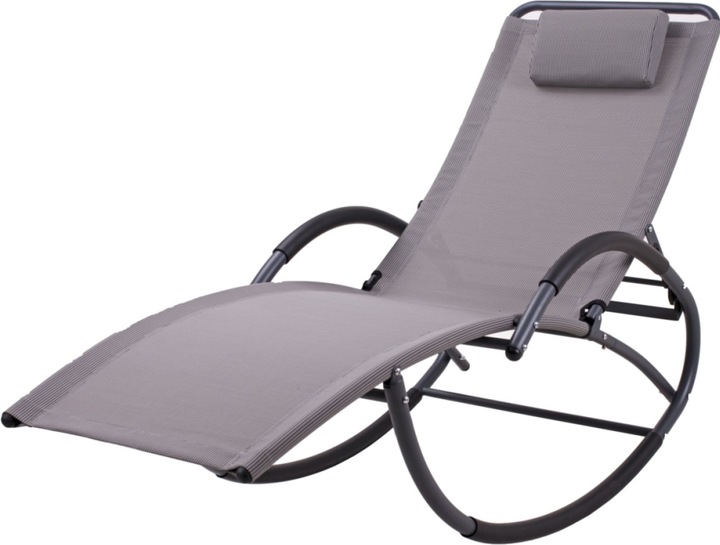 Actual product image Garden Pleasure Rocking lounger Siros anthracite steel (177 cm)
