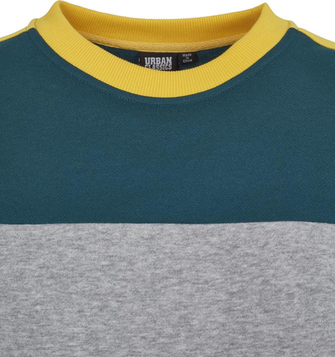 Produktbild Urban Classics Ladies Cropped 3-Tone Stripe Crew (S)