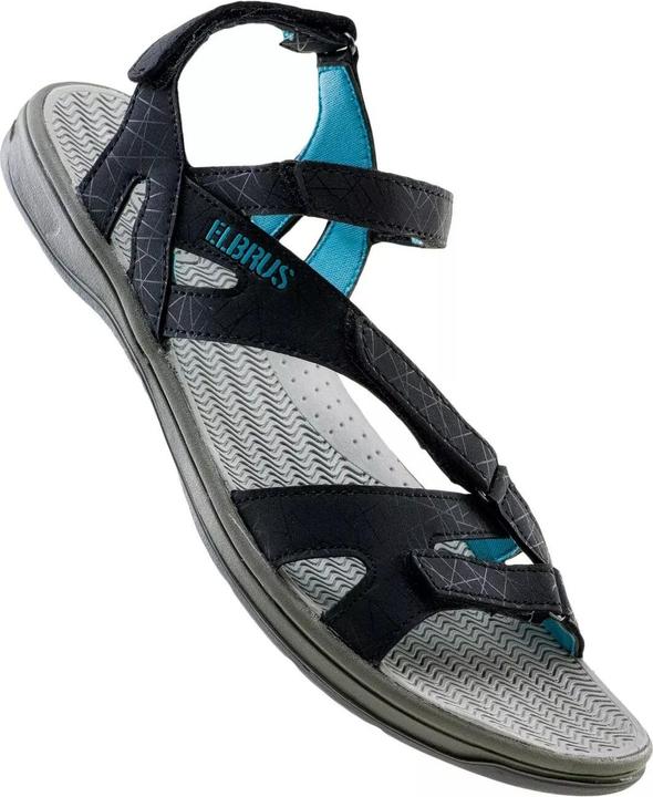 Actual product image Elbrus Women 's sandals Laren Black / Light blue 37 (37)