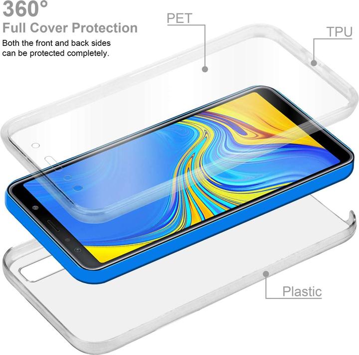 Immagine prodotto Cadorabo Custodia per Samsung Galaxy A7 2018 TPU 360 Grad Case (Samsung Galaxy A7 (2018))