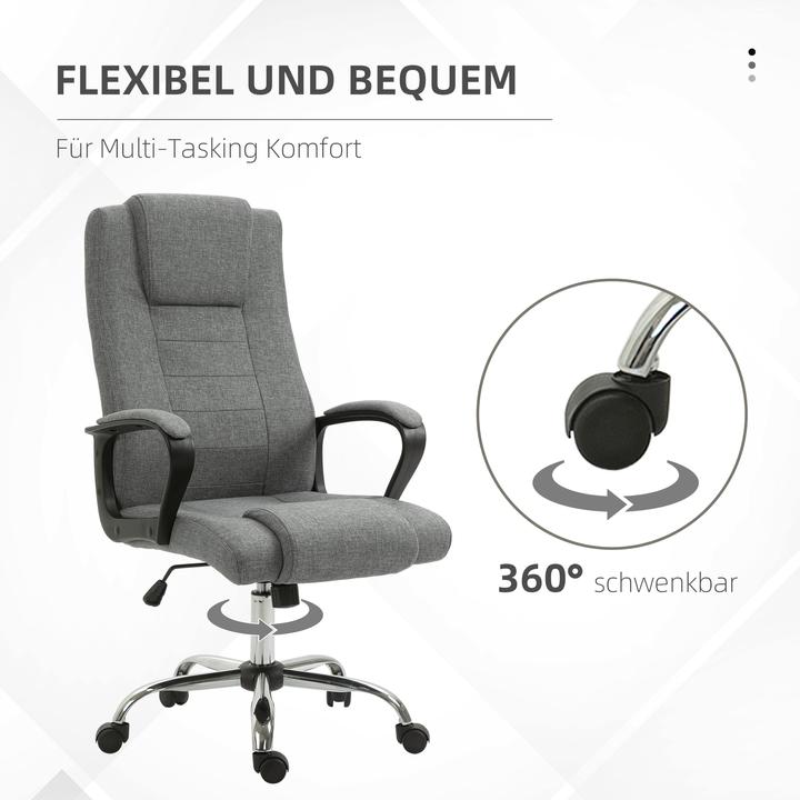 Produktbild Homcom Bürostuhl mit Wippfunktion (46 - 55 cm)