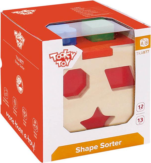 Actual product image Tooky Toy TKA977 shape sorting game