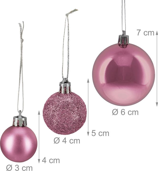 Produktbild Relaxdays 76x Weihnachtskugeln (1 -teilig)