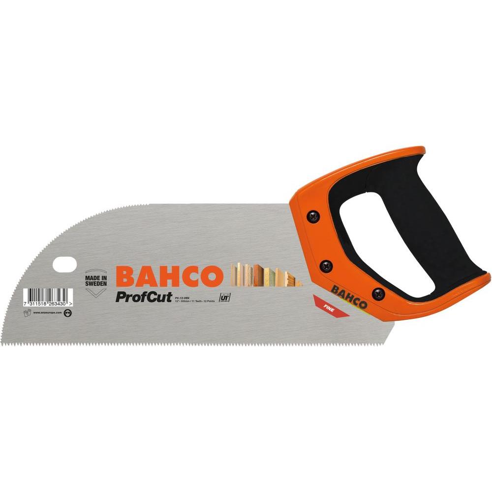 Bahco, Handsäge, PrizeCut-Sägeblatt mit gehärteten Zahnspitzen für feine bis mitteldicke Werkstoffe 11/12 ZpZ 12"