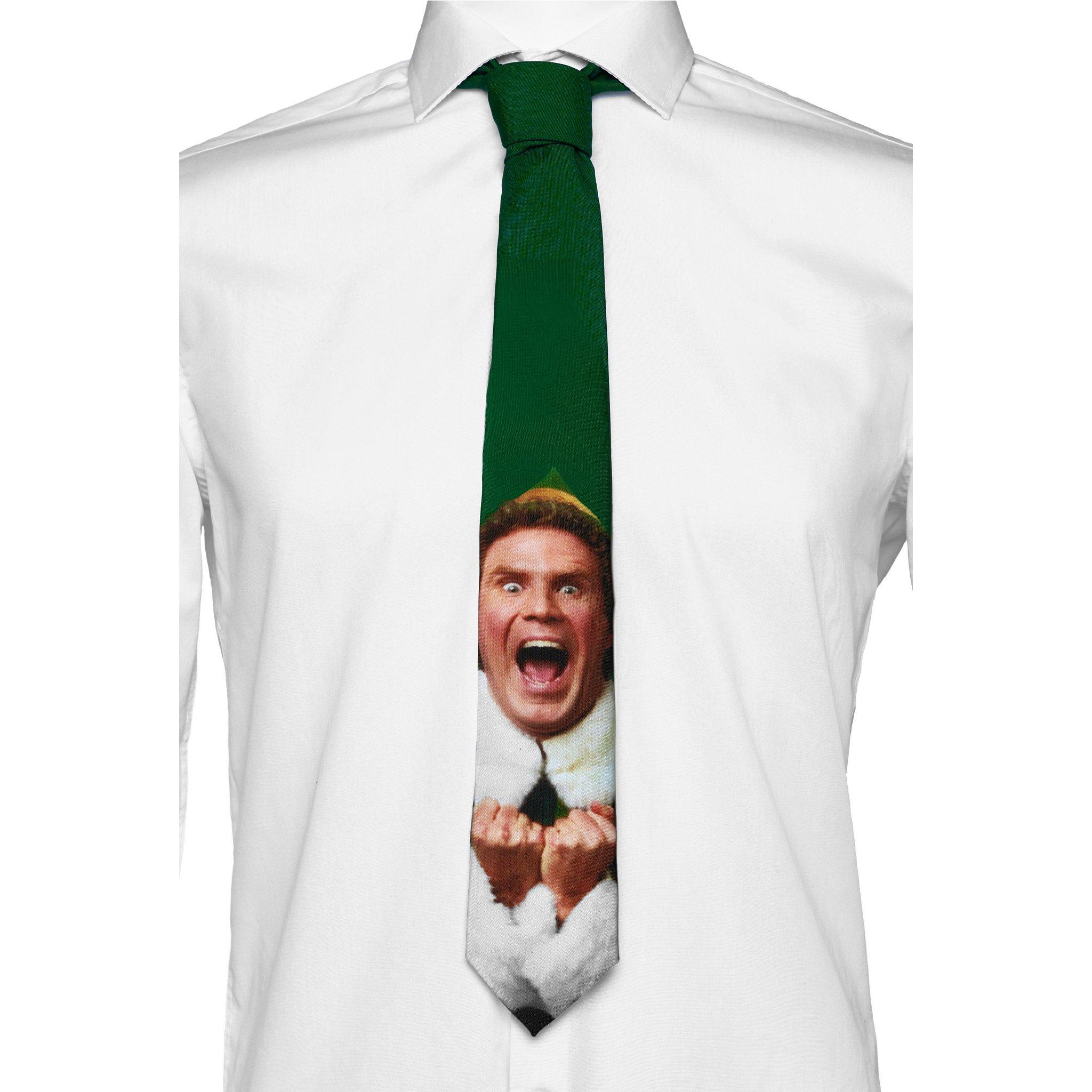 OppoSuits, Krawatte + Fliege, Der Weihnachtself Krawatte – Buddy, Grün