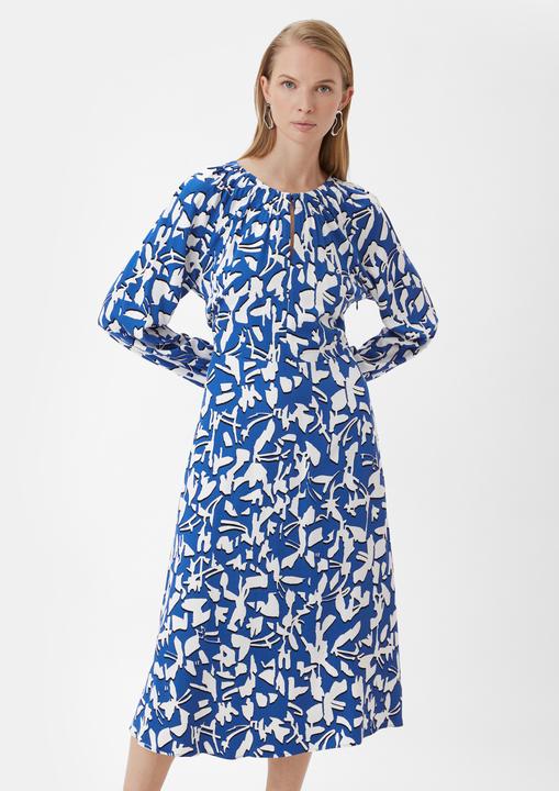 Produktbild Comma Kleid Fliessendes Maxikleid mit All-over-Print (36)