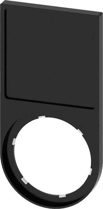 Produktbild Siemens Label holder, rounded bottom, black