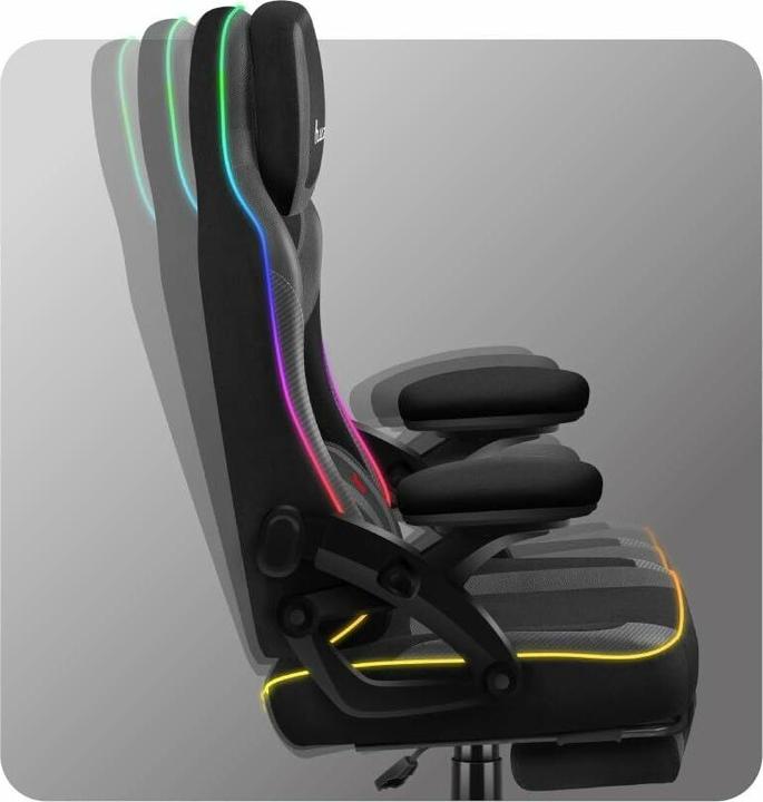 Actual product image Huzaro Fotel gamingowy Force 4.6 RGB Black Mesh