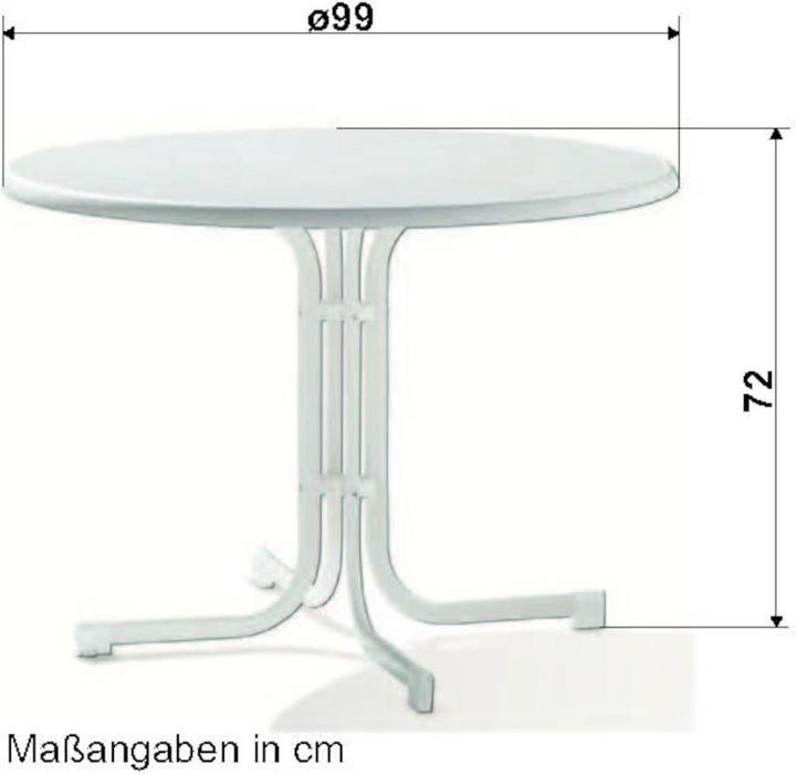 Produktbild Sieger Boulevardtisch (100 cm)