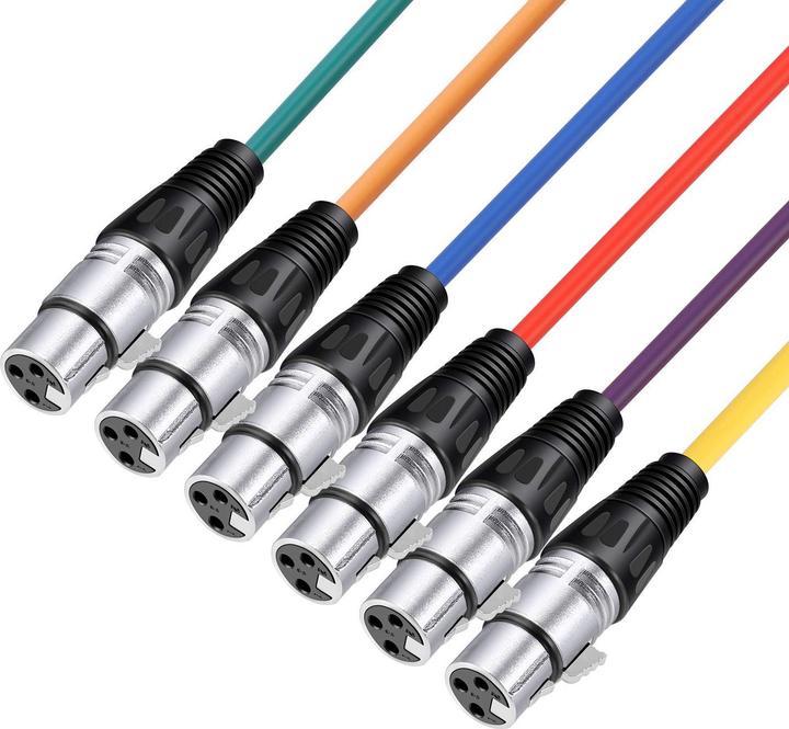 Produktbild Neewer 6er-Pack Mikrofonkabel (2 m, XLR Kabel)