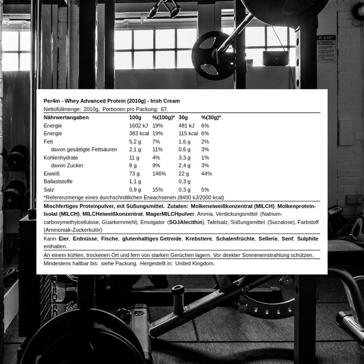 Actual product image Per4m Whey Advanced Protein (Irish cream, 1 pcs., 2010 g)