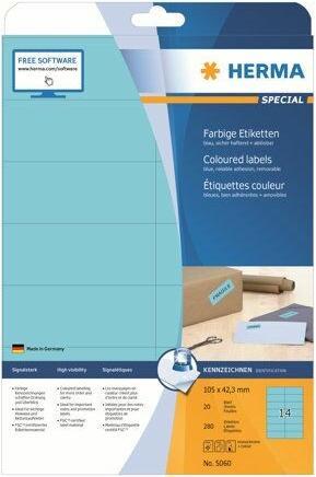 Produktbild HERMA Farbige Etiketten A4 ablösbar