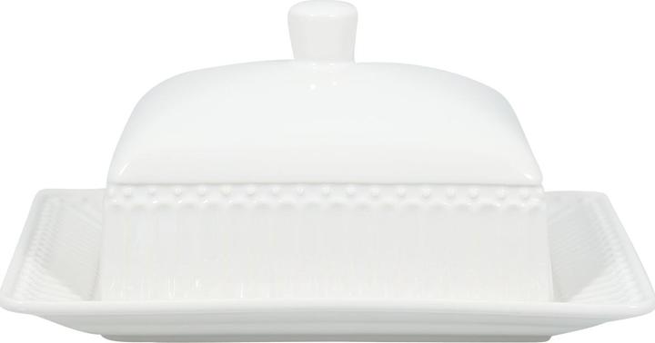 Greengate Alice Butterdose white medium 17 x 14 cm