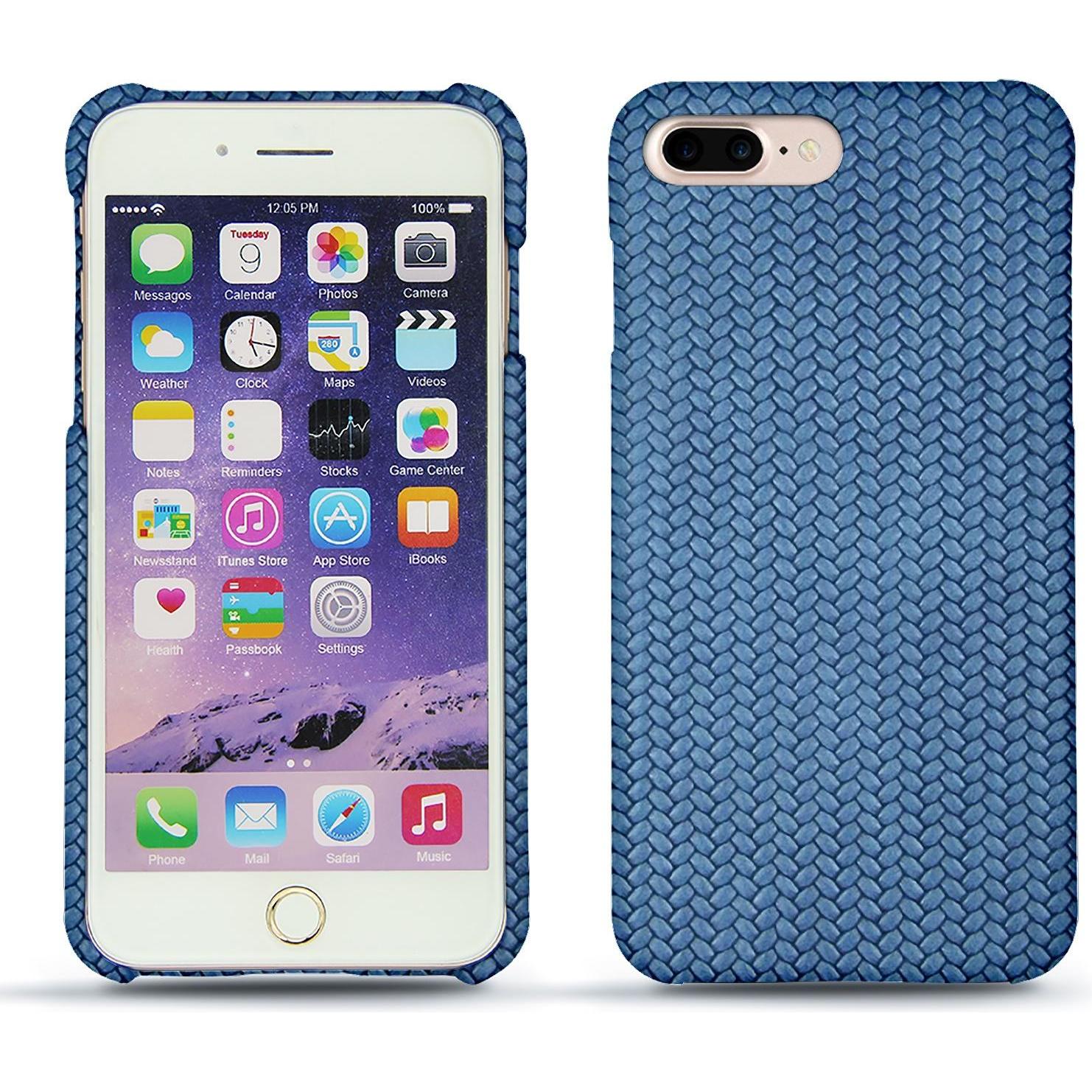 Noreve Lederschutzhülle (Apple iPhone 7 Plus), Smartphone Hülle, Blau