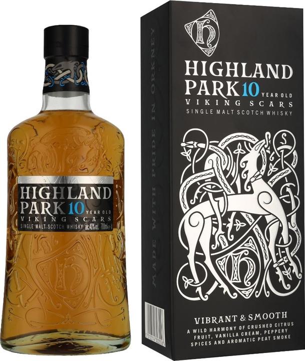 Produktbild Highland Park 10 Years Old Viking Scars Single Malt Scotch Whisky mit Etui (Single Malt, Scotch Whisky)