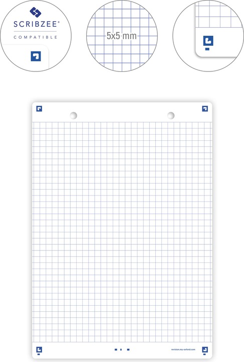 Immagine prodotto Oxford Schede bristol REVISION 2.0, A5, bianco (A5, 250 g/m²)