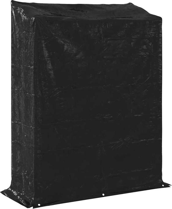 Actual product image VidaXL Firewood rack with rain protection 100x40x200 cm Galvanised steel (100 x 40 x 200 cm)