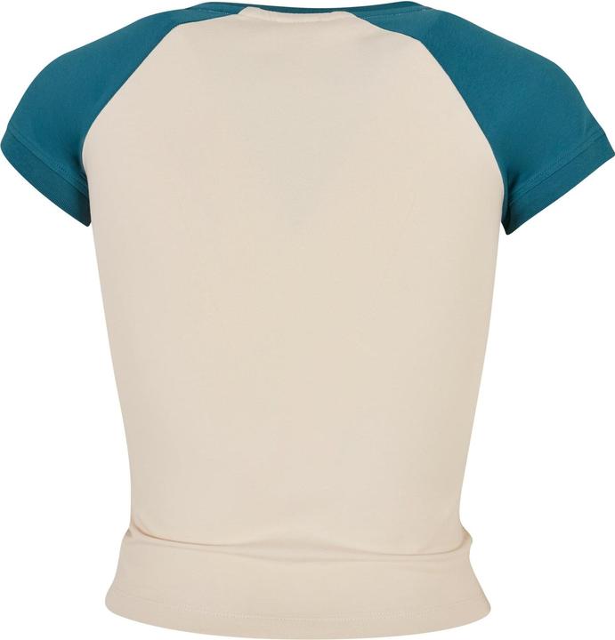 Immagine prodotto Urban Classics Maglietta da baseball da donna biologica elasticizzata corta e retrò (S)