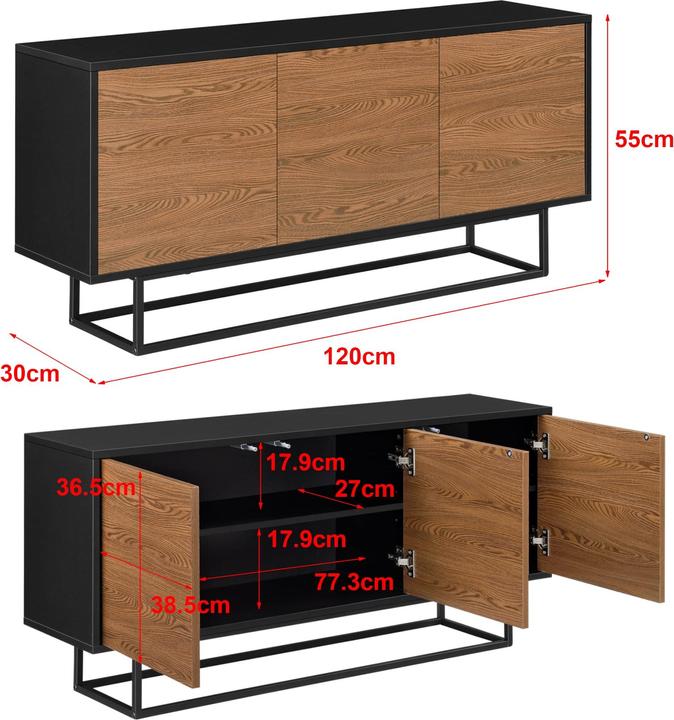 Actual product image En.Casa Boxholm (120 x 30 x 55 cm)