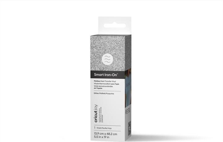 Actual product image Cricut Joy Smart Iron-On 14x48cm (Glitter Silver)