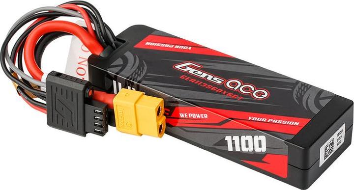 Actual product image Gens Ace Lipo G-Tech 1100mAh 11.1V 3S1P 60C GRP-76 Hardcase Battery with XT60 Plug (11.10 V, 1100 mAh)
