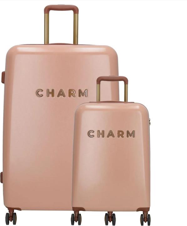 Produktbild Charm London Schönes Reisegepäck Set - 2 -Stück - TSA Slot - Pink (95 l)