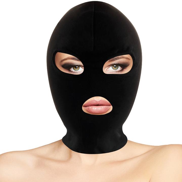 Immagine prodotto Darkness Maschera per la testa "Balaclava" nera con apertura per gli occhi e la bocca