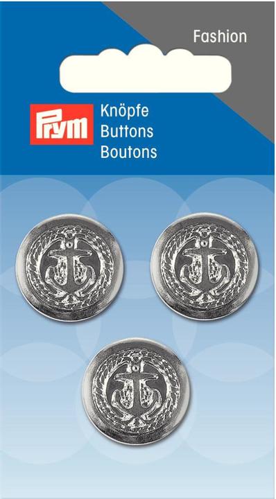 Immagine prodotto Prym Occhiello a bottone, argento 20 mm, 3 pz.