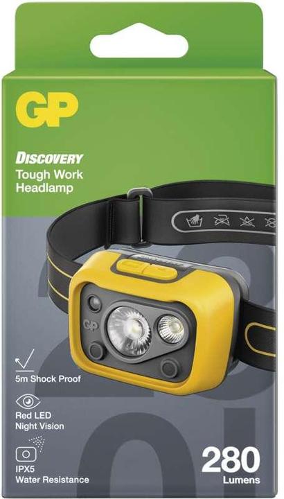 Actual product image GP Batteries GP CHW53 275LM Discovery Work Headlamp (280 lm)