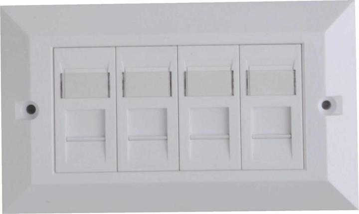 Produktbild Lanview CAT6 Faceplate 4-port UK Type