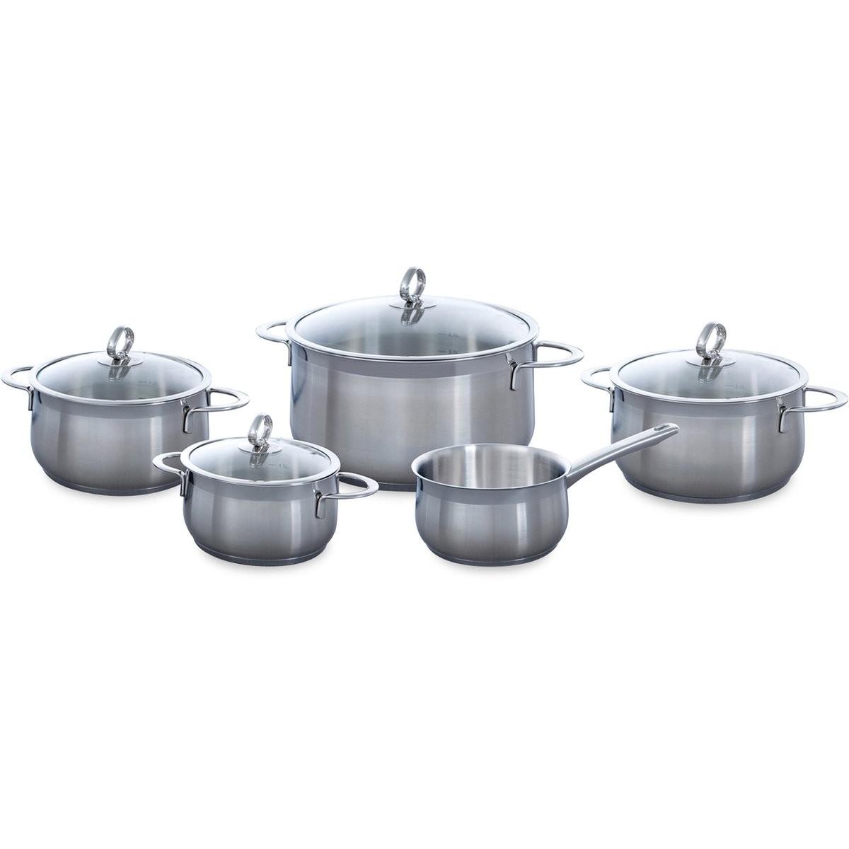 BK Excellent Pannenset 5-delig (Pfannenset + Topfset, Edelstahl) (B5210.005)